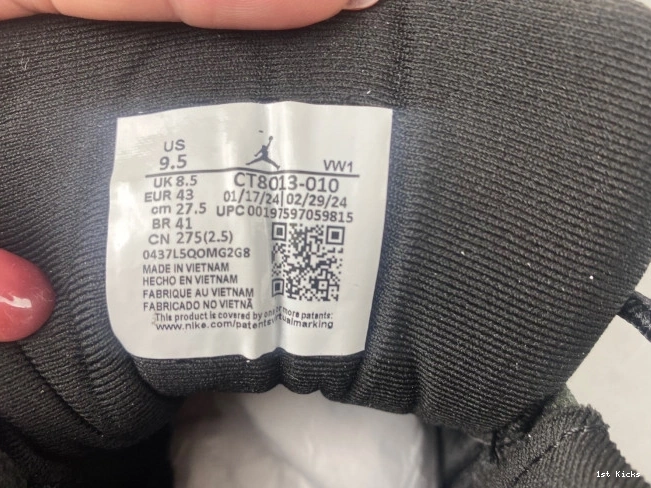 1st Kicks Shoes CT8013-010 Air 12 Barons Jordan 0706